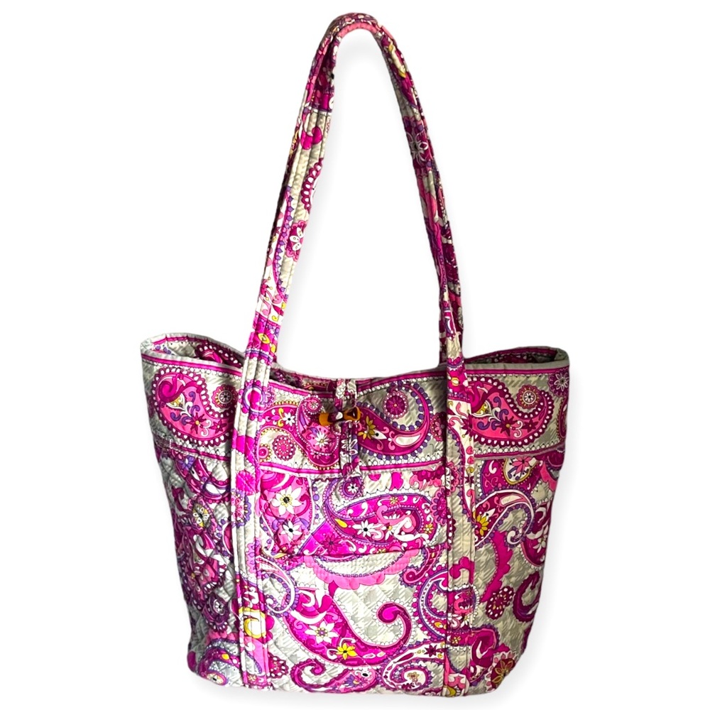VERA BRADLEY Pink Paisley Floral Tote